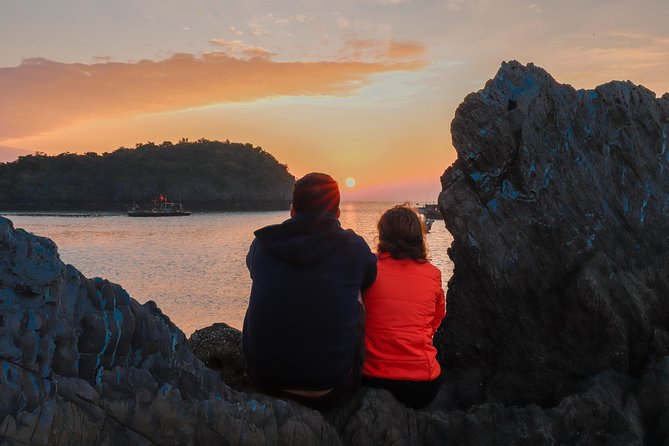 1 Day Boat Tour: HaLong Bay, Lan Ha Bay, Natural Beach and Full Moon Party - Food, guides, and the group experience