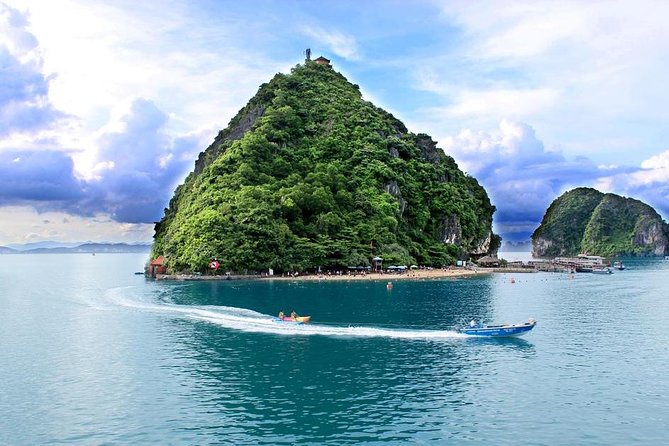 2-Day Explore Halong Bay On Cruise - Budget Cruise - Ti Top Island: swim or climb for the view