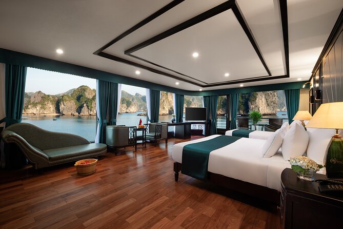 2-Day Luxury Halong Bay Aspira Cruise from Hanoi - Day 1: boarding, lunch, and Lan Ha Bay