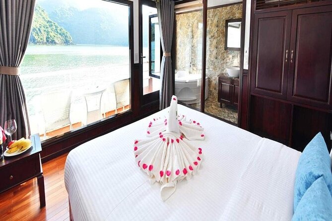 2 Days Halong Bay - Halong Sapphire Cruise - Your overnight cabin and evening on board