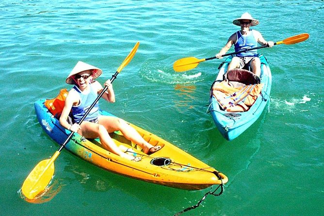 3-Day Cruise on Ha Long Bay with Kayaking, Swimming, Cooking Class,... - Ti Top Island: climb or swim