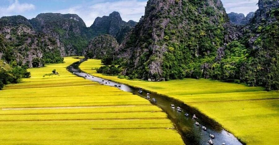 3 Day Hanoi - Ninh Binh - Halong Bay 5 Star Cruise & Balcony - Trang An by bamboo boat, with caves and limestone peaks