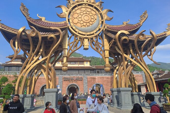 Afternoon private transfer from Danang city to the Golden Bridge - The funicular and second cable car station