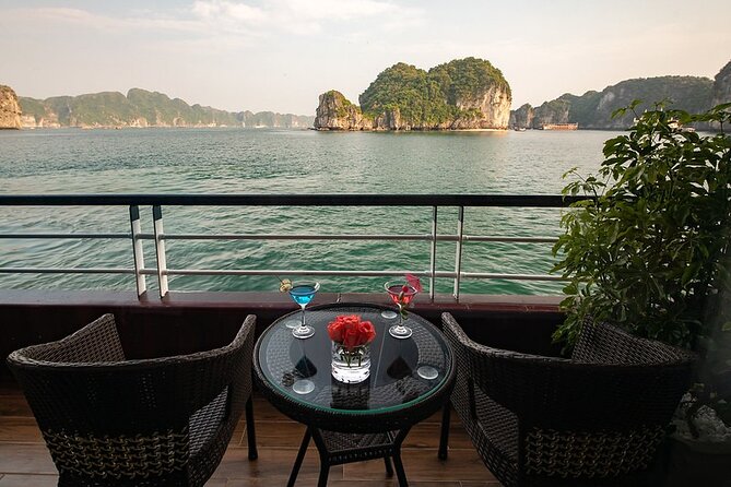 All-Inclusive 2 Day/1 Night Halong Luxury Cruise, Meals, Cave, Kayaking,Swimming - Dinner, cooking, and the sunset hours