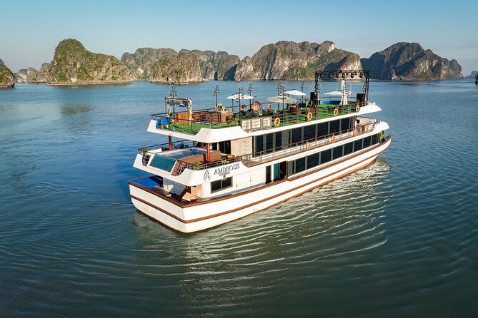 All Inclusive Cruise Tour at Halong Bay - Titop Island and the choice between swimming and climbing