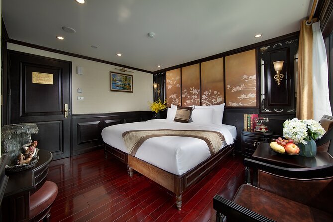 Athena Royal Cruise - Luxury Halong Bay Overnight Cruise 2D1N Tour - The cabin, meals, and onboard comfort
