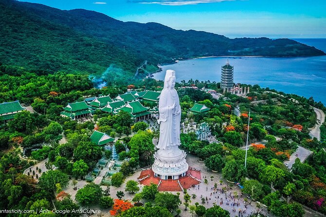 Ba Na Hills & Golden Bridge Tour: Fantasy Park, Buffet Lunch - The first cable car and the Golden Bridge