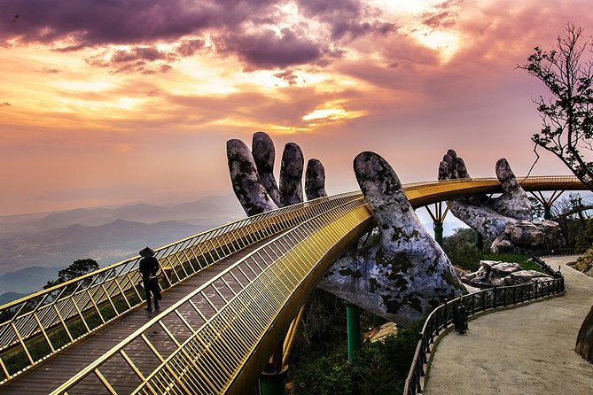 Bana Hills - Golden Hands Bridge Private Tour - Walking across the Golden Bridge