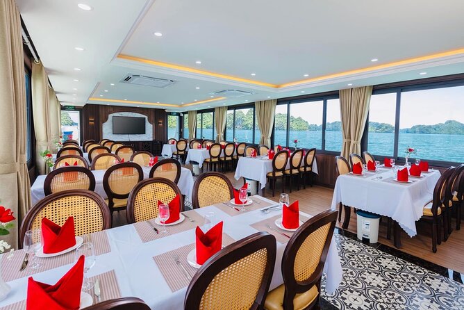 Best Halong Bay Tour One Day On Luxury Cruise 6 Hours Cruising - Sung Sot Cave and its dramatic formations