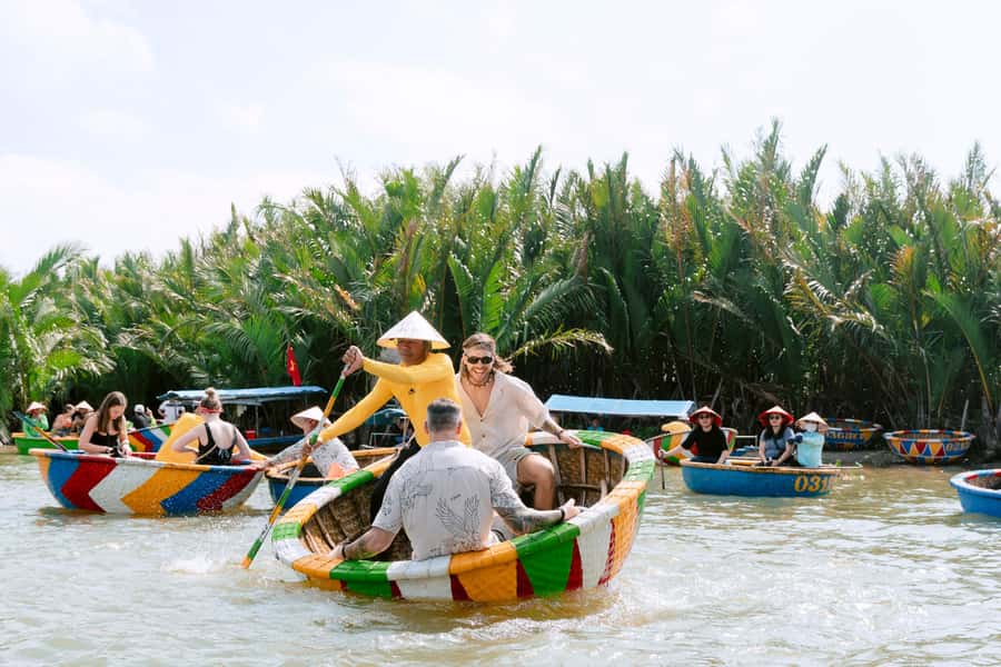 BUFFALO RIDING -BASKET BOAT & BIKE TOUR-HOI AN - A Generous Vietnamese Meal