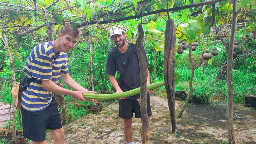 Can Tho: Authentic Mekong Delta – Real Local Life Tour. - Fruit, tea, and conversation in the garden hut
