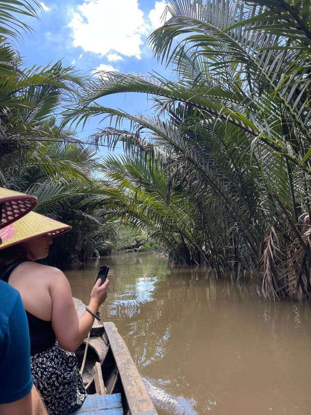 Can Tho: Floating Market, Canal, Cacao Farm & Mekong' Life - A rice noodle workshop with a clear process