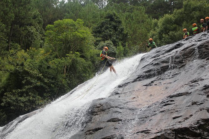 Canyoning Da Lat Vietnam - Conquering the 25-Meter Waterfall