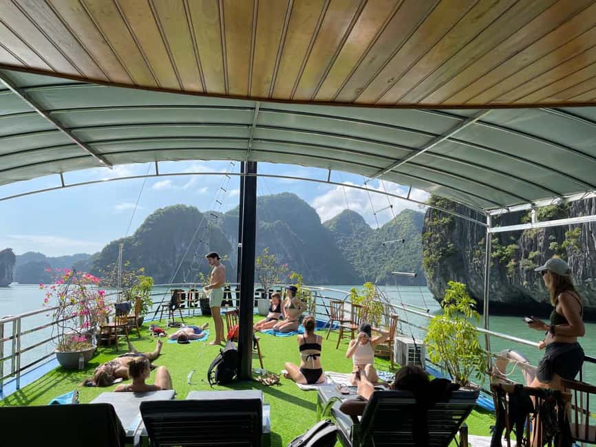 Cat Ba/Ha Noi: Lan Ha and Monkey Island Full Day Boat Trip - Monkey Island, climbing, and the choice to stay onboard