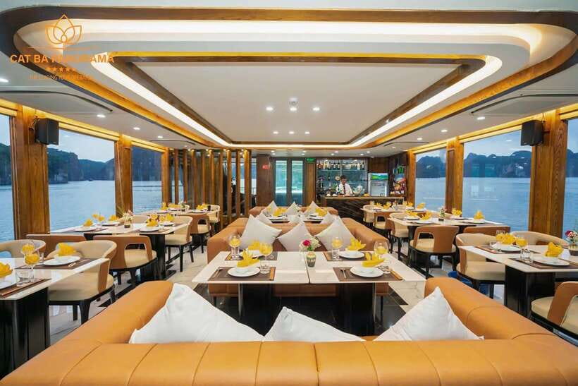 Cat Ba Island: Lan Ha Bay Full-Day with Luxury Cruise - Swimming, the water slide, and Ba Trai Dao