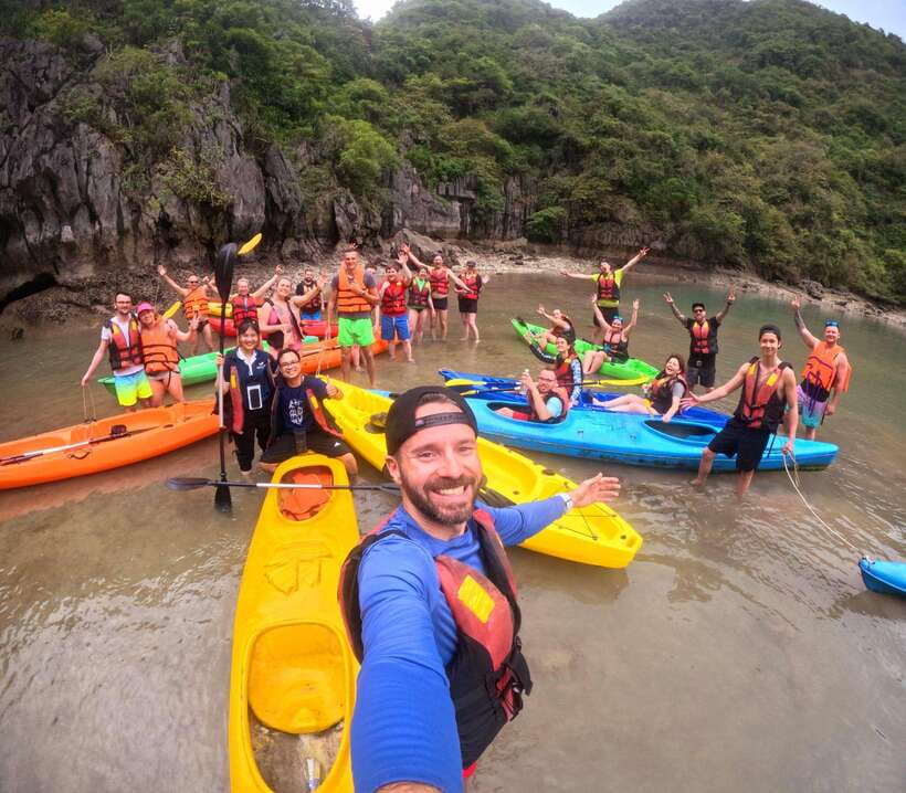 Cat Ba: Lan Ha, HaLong bay full day- biking, kayaking, lunch - Floating Fishing Village And Limestone Islands