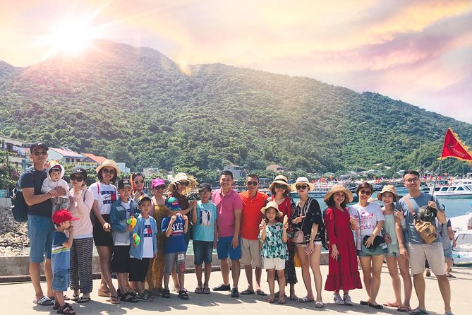 Cham Island Snorkeling Daily Group Tour, Sunbathing, nice beaches - The Non Nuoc stone carving stop
