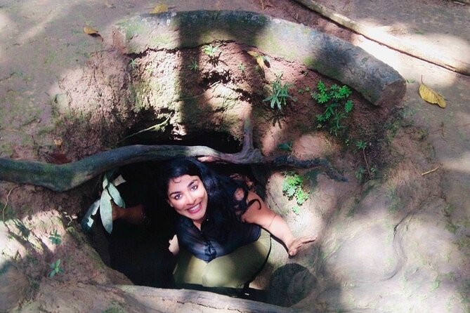 Cu Chi Tunnels tour In The Morning by DGT - Crawling through the narrow sections