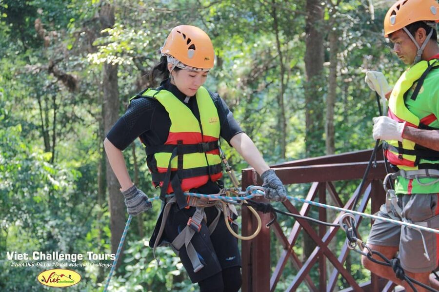Dalat: Canyoning Extreme Adventure Vietnam - The 15-meter cliff and lazy river