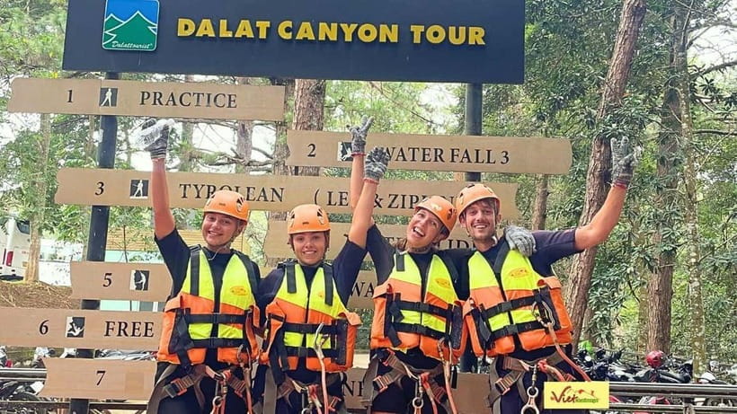 Dalat: Canyoning Extreme Adventure Vietnam - Natural water slides made by the stream