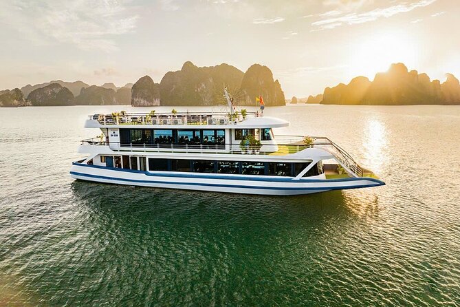 DELUXE Halong Cruise 1 Day Tour From Hanoi - Daily Operated - Kayaking, bamboo boats, and cave stops