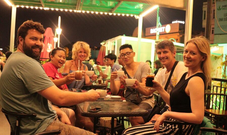Discover Hanoi's Street Food by Night & Mini Class Coffee - 6:00 pm pickup and a short move to the meeting point