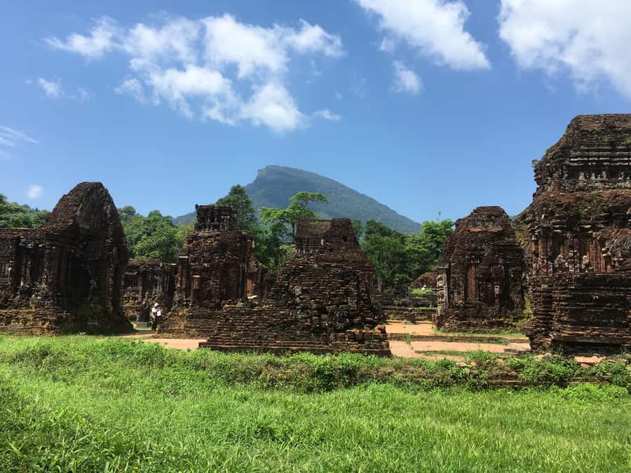 Early My Son tour/transfer to avoid crowd and the heat - Walking into the Champa temple valley