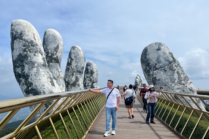 Early tour/ transfer from Hoi An/Da Nang to Golden bridge - French gardens, temples, and the mountain-top sights