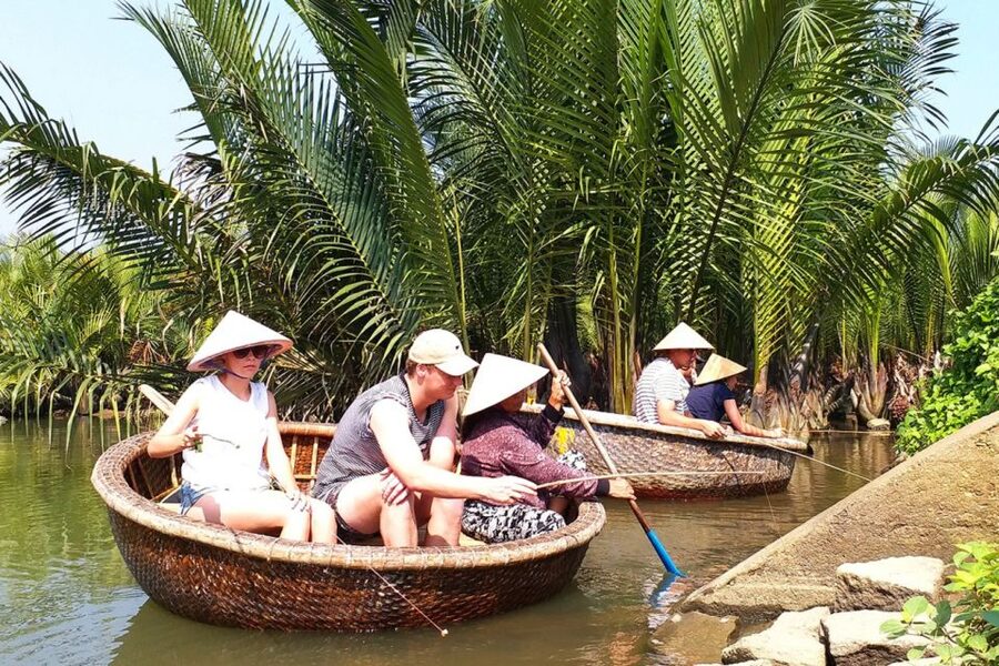 Experience Bamboo Basket Boat on Coconut village w Locals - Reaching Nong Thon Travel and Getting Started