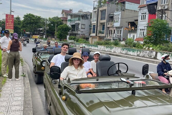 Exploring Jeep Tour Through the Red River Delta - Rice paddies and village life across the delta