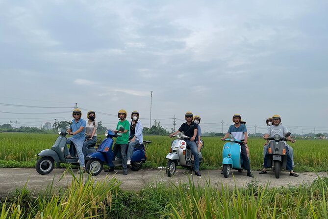 Exploring Vespa Tour Through Little Red River Delta - Crossing Long Bien Bridge with 30 minutes to look around