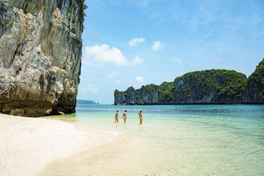 From Hanoi: Ha Long - Bai Tu Long Bay 2-Day 1-Night Cruise - Sunset drinks and a quiet night at anchor