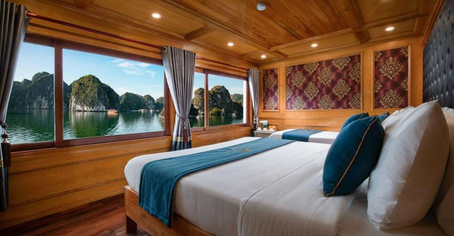 From Hanoi: Ha Long & Lan Ha Bay 2-Day Cruise with Meals - Sunset, spring rolls, and a sociable evening onboard