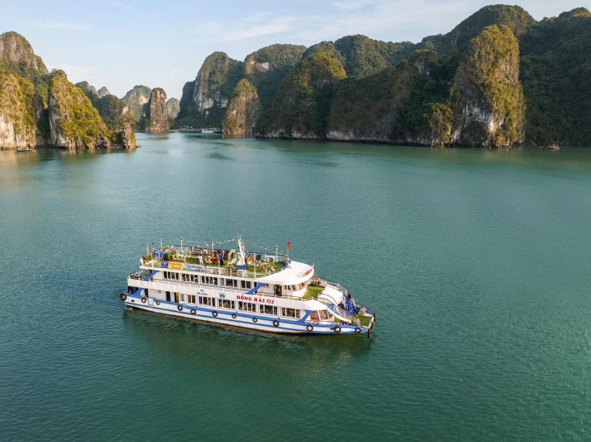 From Hanoi: Halong Bay Day Trip w/ Cave, Island & Kayak - Vietnamese lunch with a view of the bay