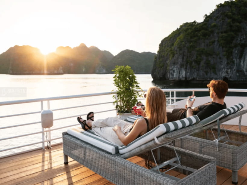 From Hanoi: Lan Ha Bay and Cat Ba Island Cruise with Lunch - Cai Beo fishing village and the first bay views
