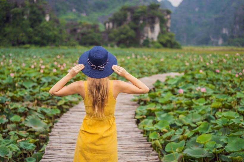 From Hanoi: Ninh Binh- Hoa Lu-Tam Coc- Mua Cave- Highlight - The free bicycle ride through the countryside