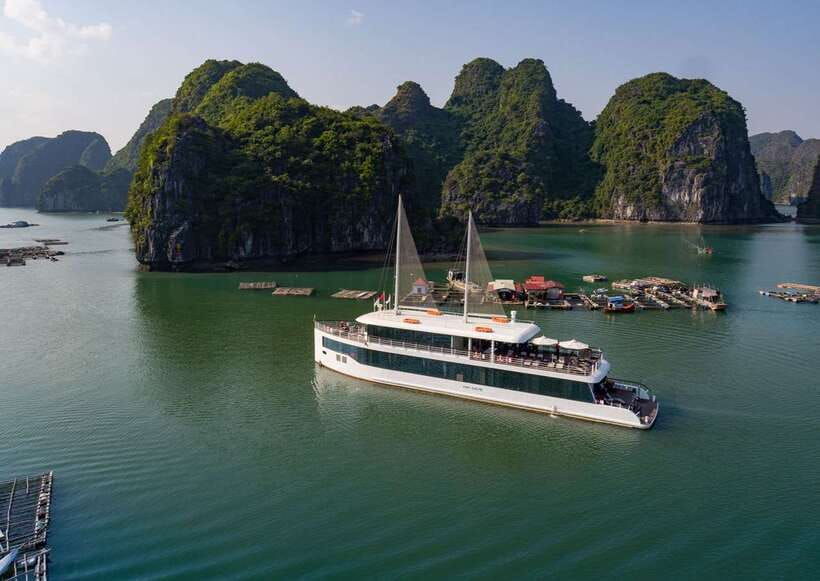 From Hanoi or Halong: Halong Bay Day Cruise - Lunch at 11:30 with Vietnamese fusion dishes