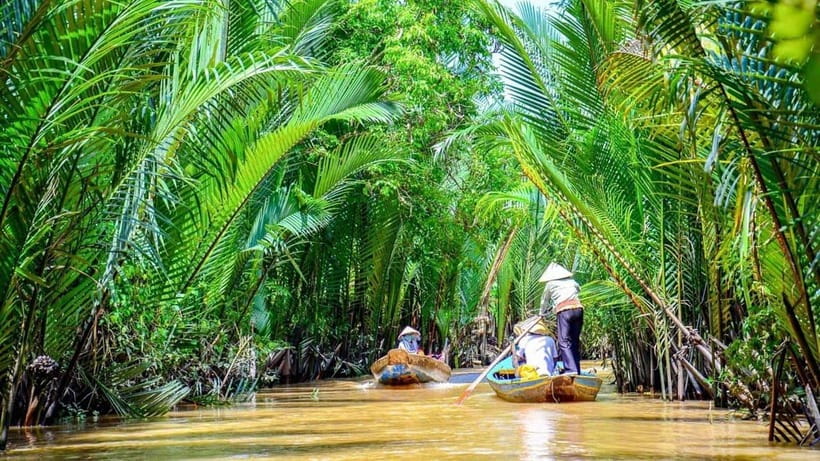 From HCM City: Visit Mekong Delta With Maximum 12 People - Taking the boat onto the Mekong River