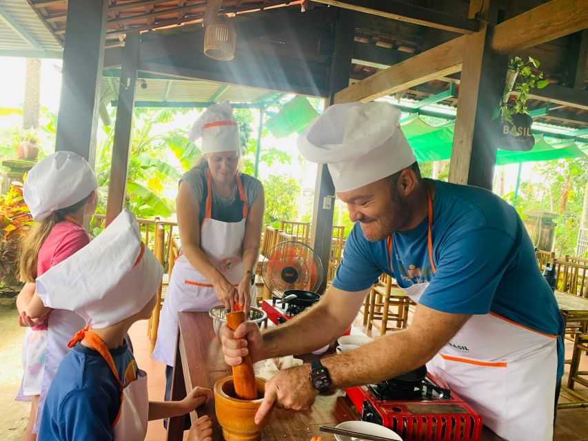 From Hoi An: Cooking Class at Organic Farm - Tra Que spring rolls start the cooking lesson