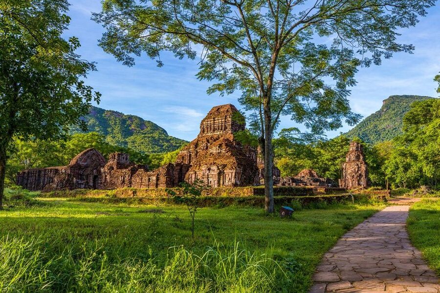 From Hoi An: Day Tour of My Son Temples and Marble Mountain - Marble Mountain, stone steps, and cave shrines