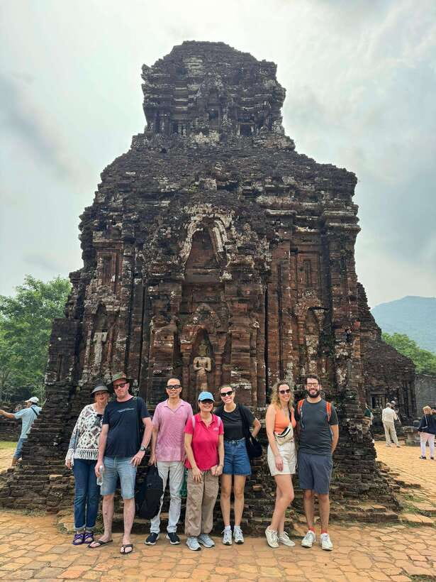 From Hoi An: My Son Sanctuary Afternoon Tour & Boat Trip - Walking through the red-brick sanctuary