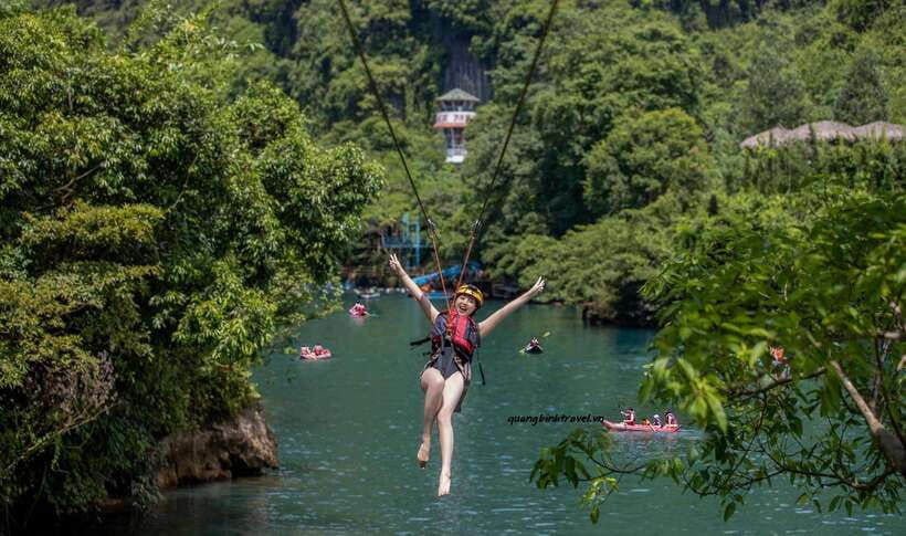 From Phong Nha/DongHoi: Paradise Cave and Zipline Dark Cave - Key points at a glance