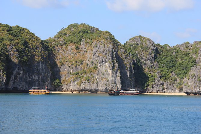 Full day boat trip with Cat Ba Captain Jack to Lan Ha Bay and Ha Long Bay - Thap Nghieng Island and the ride back