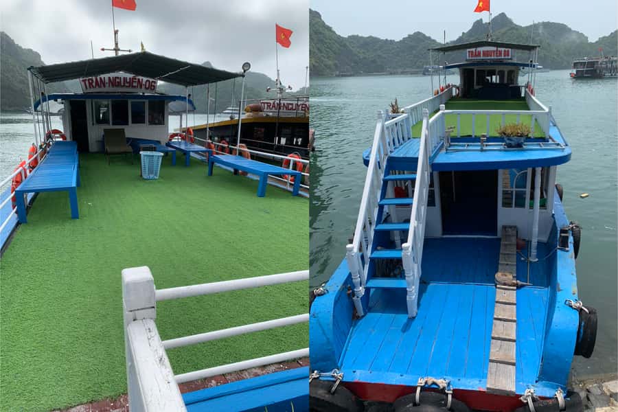 Full day boat trip with Cat Ba's captain Jack - A second swim and the return to Cat Ba
