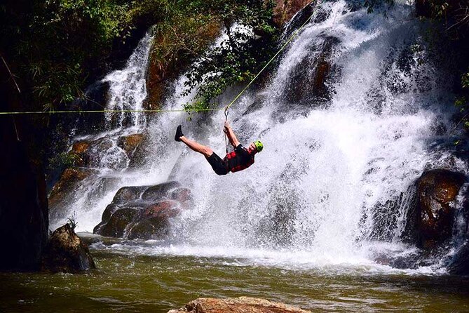 Full Day Canyoning Activity in Da Lat with Lunch - Rock slides and the 25-meter waterfall