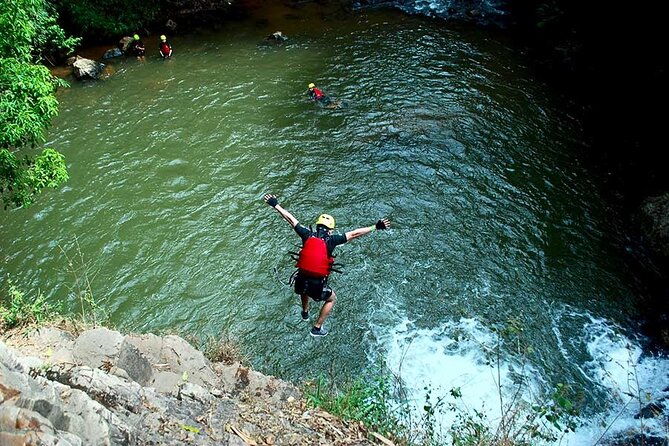 Full Day Canyoning Activity in Da Lat with Lunch - The 18-meter dry abseil builds confidence