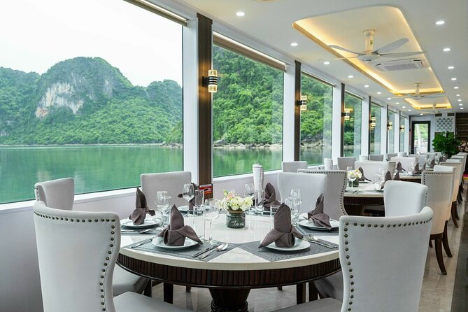 Full day Halong Bay Luxury Cruise - buffet lunch, kayak, swim. - Titop Island for swimming or a 500-step view