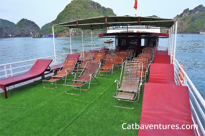 Full day trip to Lan Ha-Ha Long Bay from Cat Ba, avoid the crowds - Ba Trai Dao Beach and the first swim