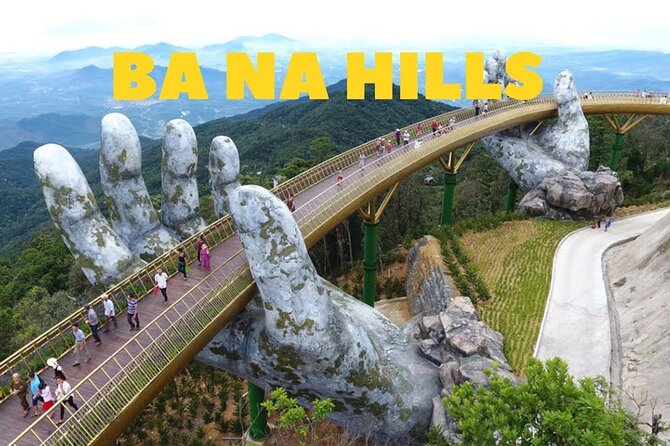 Golden Bridge -Ba Na Hills including buffet lunch ,Cable car 2 way From Da Nang - Sun World attractions and free time