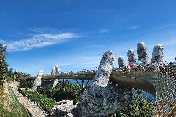Golden Bridge-Marble Mountain-Hoi An City -Boat Ride-Night Market - The key points at a glance